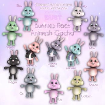 Second Life Marketplace - DUST: Animesh Bunny Bleu [A]